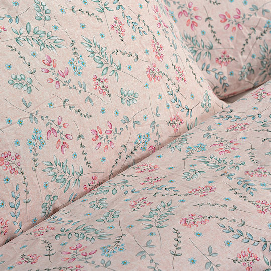 Lino Home Kids Sheets Set Primo Pink 170x260cm Lino Home Kids Sheets Set Primo Pink 170x260cm