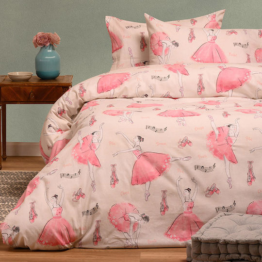 Melinen Sheet Set Single Cotton Ecru 170x260cm 3pcs