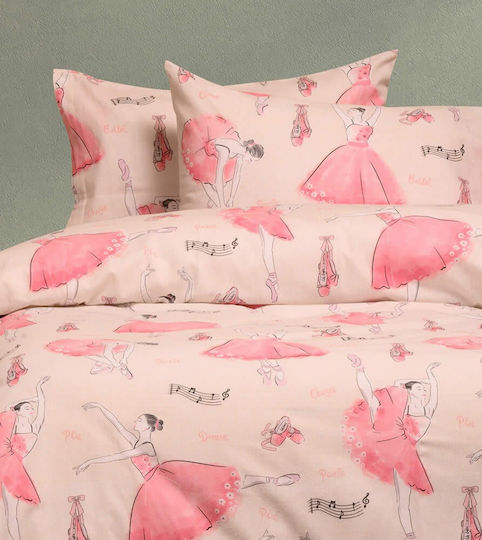 Melinen Sheet Set Single Cotton Ecru 170x260cm 3pcs