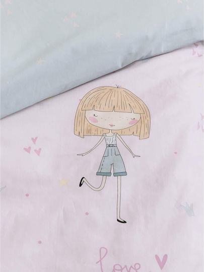 Nima Sheet Set Single Cotton Lovely Pink 170x255cm 2pcs