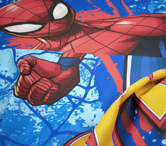 Dimcol Σετ Σεντόνια Μονά Βαμβακερά Spider-Man 714 Electric Blue 160x240cm 4τμχ