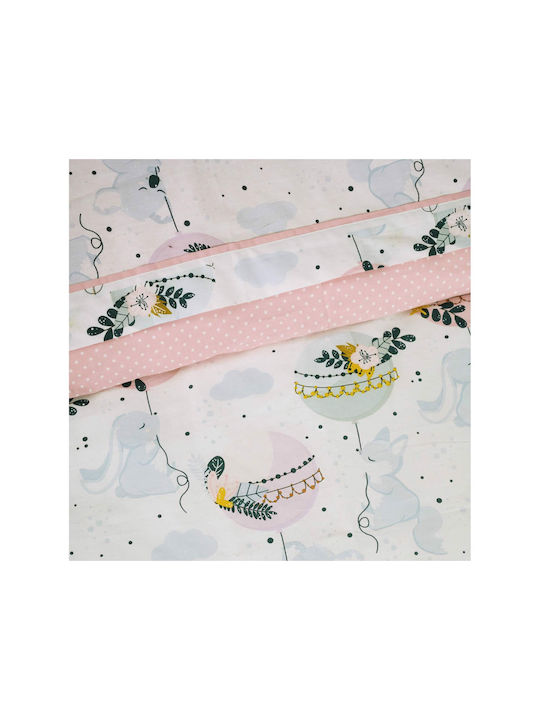 Das Home Bettwäsche-Set Einzel Baumwolle 4915 Light Blue, Mint, Pink 170x240cm 3Stück