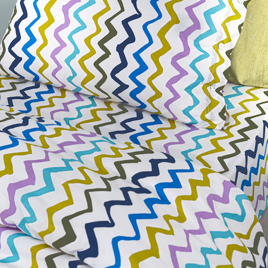 Guy Laroche Σετ Σεντόνια Μονά Βαμβακερά Multi 160x250cm 3τμχ