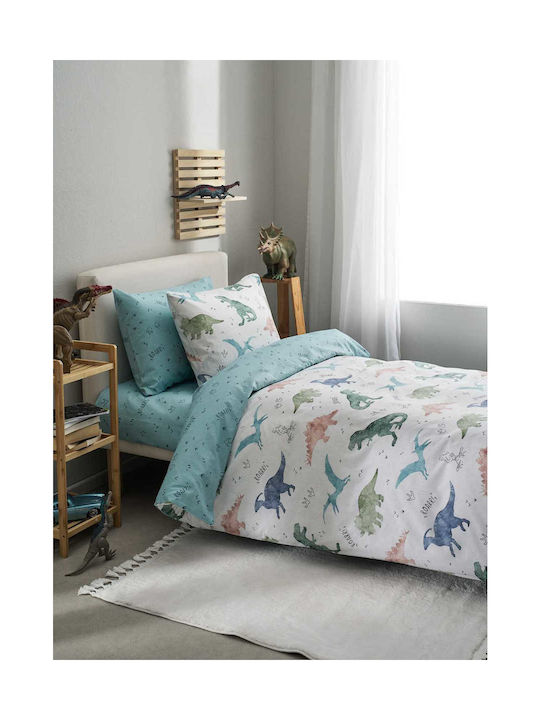 Vesta Home Σετ Σεντόνια Μονά Βαμβακερά Rex Multi 170x260cm 3τμχ