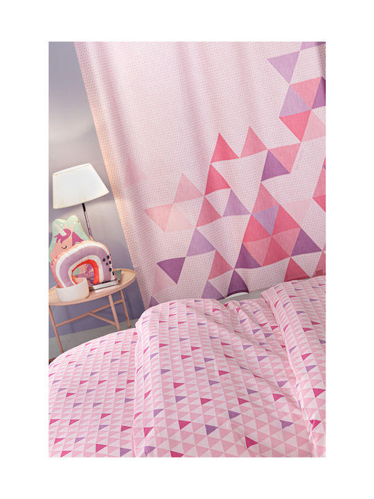 Guy Laroche Σετ Σεντόνια Μονά Βαμβακερά Two 2 Twenty Fuchsia 165x250cm 3τμχ