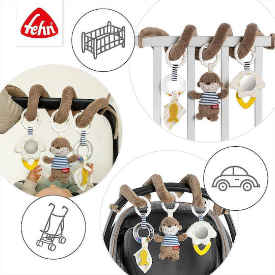 Fehn Spiral Toy for Stroller Activities Otter for 0++ Months