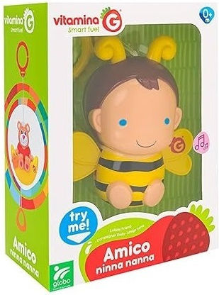 Globo Pendant Toy for Crib and Stroller with Music Bee for 0++ Months