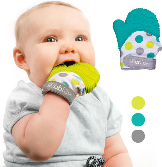 Bbluv Teething Glove made of Silicone for 3 m+ Lime