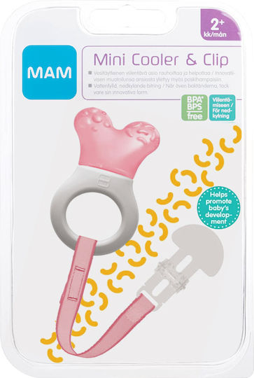 Mam Teething Ring with Water BPA Free made of Silicone for 2 m+ Light Pink
