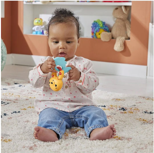 Fisher Price Otter Silicone Teething Rattle Teethers & Teething Relief for 3 m+ Otter