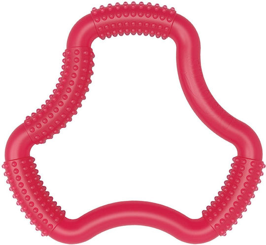 Dr. Brown's Flexees Teething Ring made of Silicone for 3 m+ Red
