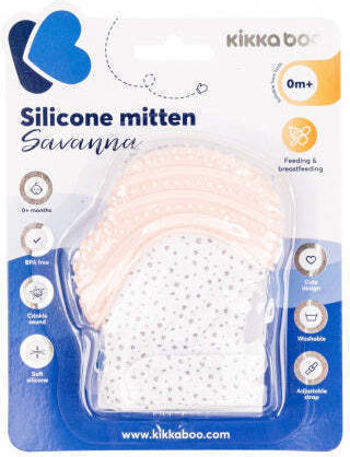 Kikka Boo Savanna Teething Glove BPA Free Silicone for 0 m+