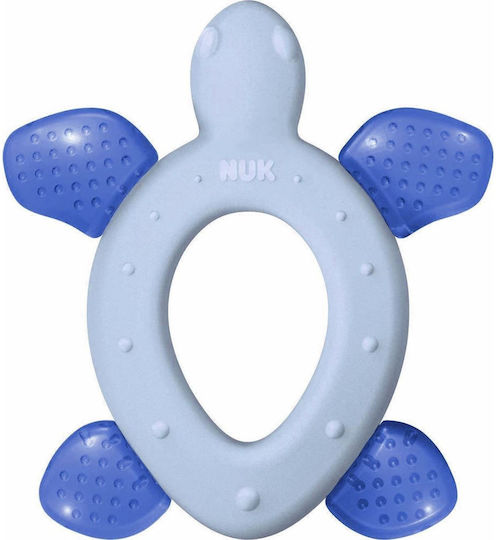 Nuk Cool Allaround Teething Ring with Gel made of Silicone for 3 m+ Turtle - Blue