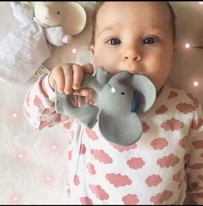 Tikiri Alvin Teething Ring Rubber for 0 m+