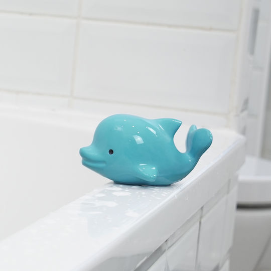 Tikiri Dolphin Teething Rubber Rattle for 0 Months+