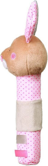 Babyono Julia The Bunny Μασητική Κουδουνίστρα Οδοντοφυΐας από Ύφασμα για 0 m+