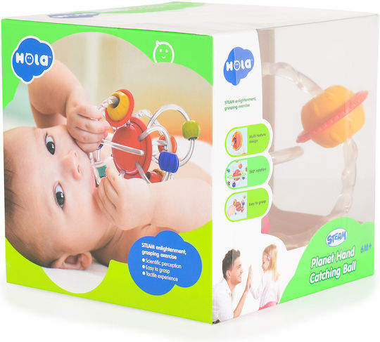 Hola Toys Teething Rattle from Silicone for 6 Months+