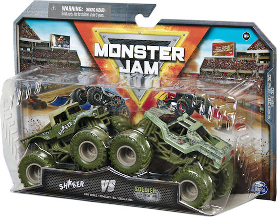 Spin Master Monster Jam Комплект Колички Shaker срещу Soldier Fortune Мащаб 1:64 За 3+ Години