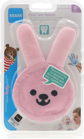 Mam Rabbit Μασητικό Οδοντοφυΐας από Ύφασμα για 0 m+ Ροζ