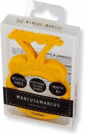 Marcus & Marcus Giraffe Teething Ring from Silicone for 0 Months+