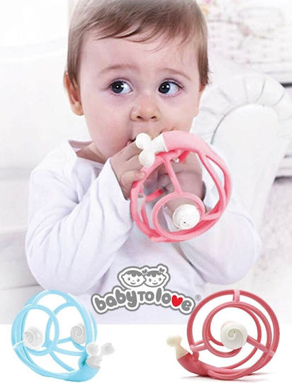 Baby to Love 3D Snail Teether Rattle for Teething from Silicone for 3 Months+