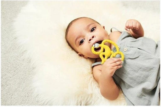 Matchstick Monkey Dancing Monkey Teething Ring BPA Free Silicone for 0 m+