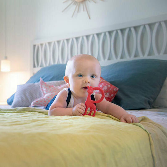 Sophie La Girafe Sophie the Giraffe Teething Ring made of Rubber for 3 m+ Red