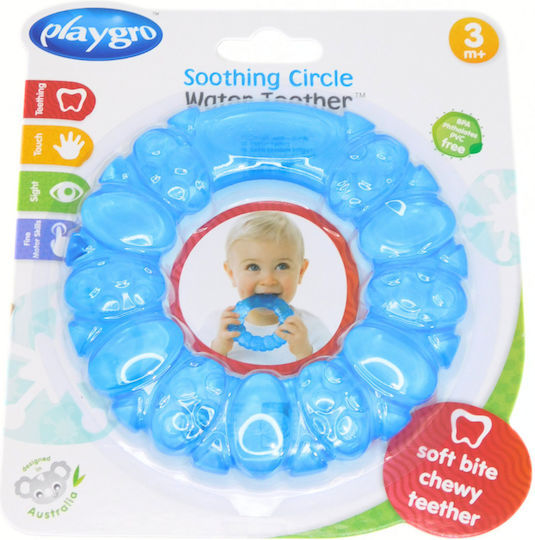 Playgro Пръстен за дъвчене за никнене на зъби с вода от силикон за 3 за електронен магазин в категорията "Гризалки и облекчение при изрязване на зъби"