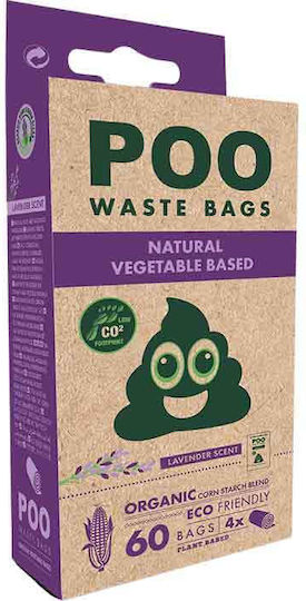 M-Pets Dog Waste Bags Lilac 60pcs