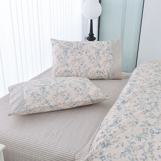 Liolios Home Σετ Υπέρδιπλο 4τμχ 245x270εκ. Λευκό Liolios Home Σετ Υπέρδιπλο 4τμχ 245x270εκ. Λευκό