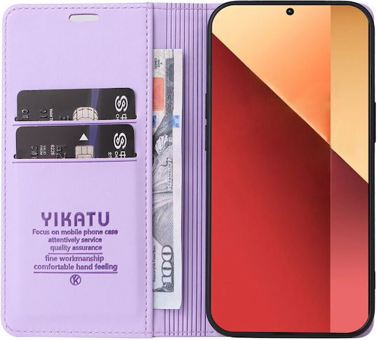 Yikatu Book Synthetic Leather / Silicone Purple (Redmi Note 14S)