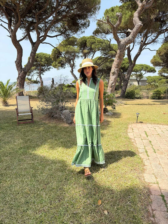 Sommer Maxi Kleid Khaki