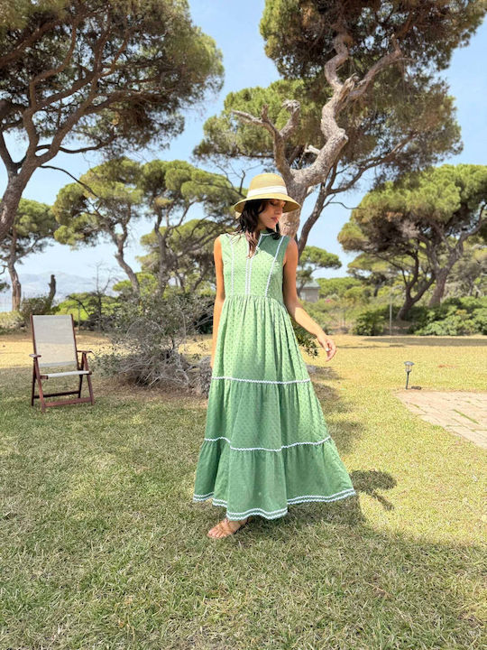 Sommer Maxi Kleid Khaki