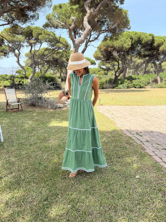 Sommer Maxi Kleid Khaki