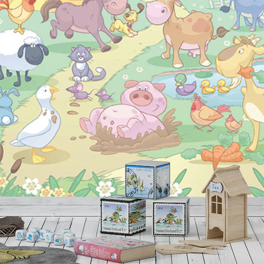 Walltastic Kids Wallpaper Baby Fun On The Farm