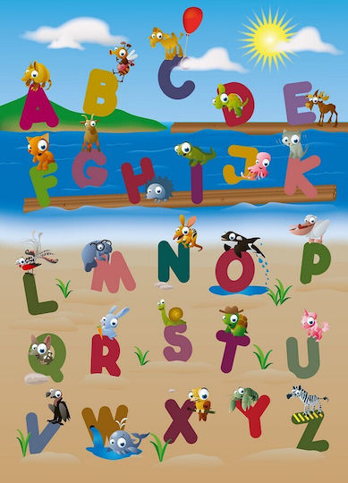 Walltastic Kinder Tapete Αγγλικό Αλφάβητο B182xH254cm