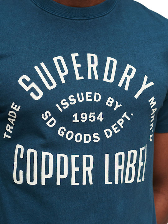 Vintage Copper Label T-Shirt Blue Bottle