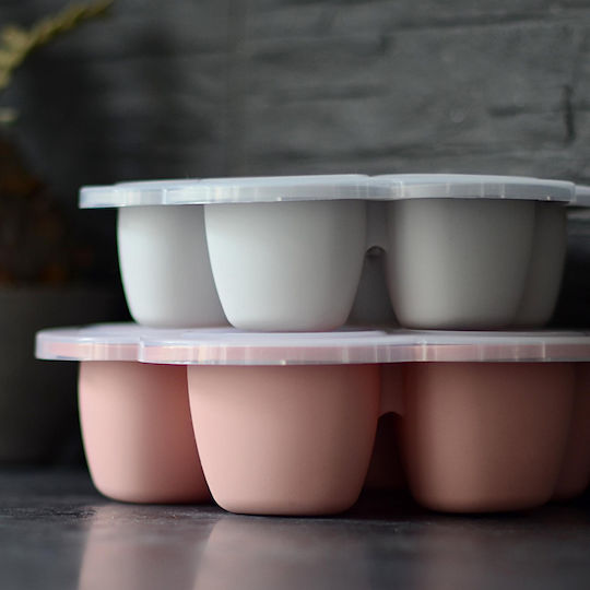 Beaba Gray Multiportii Silicone Container For 0+ Months