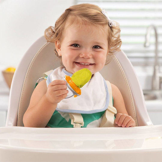 Munchkin Yellow Deluxe Fresh Fabric Mesh Feeder for 6+ Months