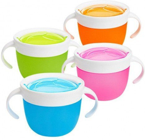Munchkin Blauer Snack-Container aus Kunststoff für 12+ Monate