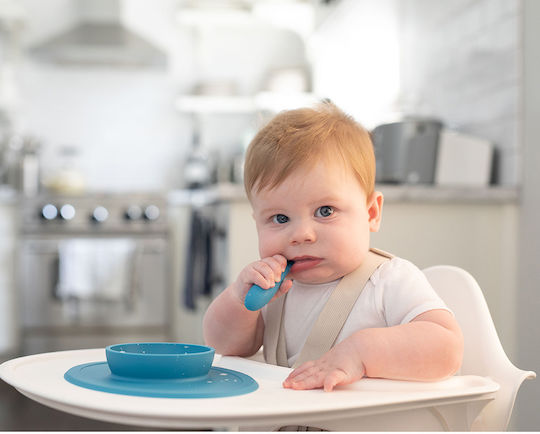 Ezpz Δίσκος Μπλε Tiny Bowl από Σιλικόνη για 4+ μηνών