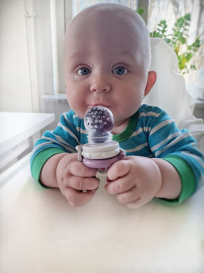 Kidsme Πιπίλα Φαγητού Μωβ Feeder από Σιλικόνη για 4+ μηνών