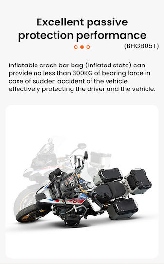 Loboo Wanderer Crash Bar Bags Bag for Motorcycle Protection Rails Black