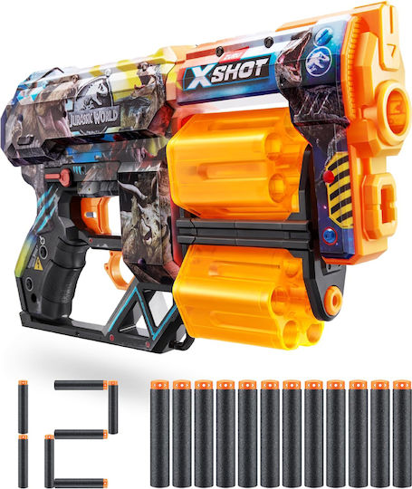 Zuru X-shot Skins Dread Series 1 Toy Guns with Foam Dart Bullets JURASSIC