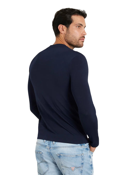 CORE Herrenbluse Langarm Marineblaue