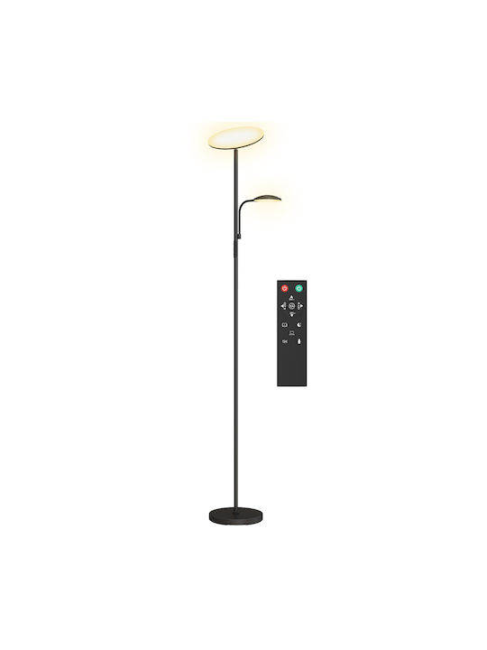 HomCom Floor Lamp H175cm. Black