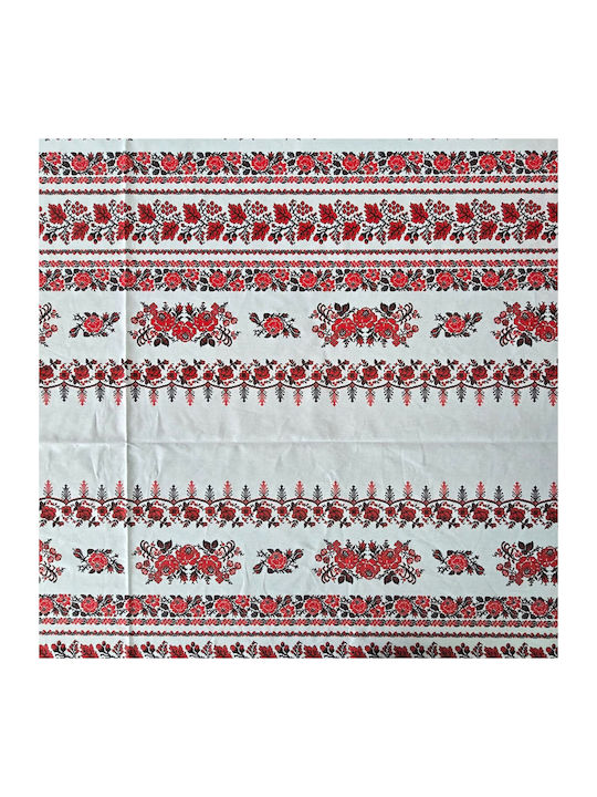 Kotonia Home Tablecloth Cotton Set Rustic 150x160cm