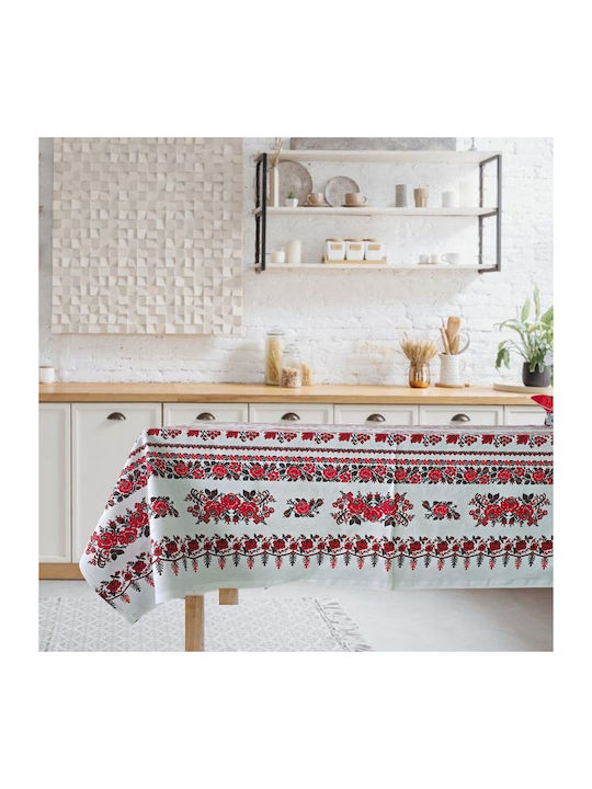 Kotonia Home Tablecloth Cotton Set Rustic 90x150cm