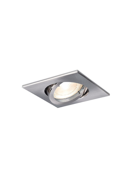 Braytron Einbau Spot Silber 8.2x8.2cm. 1Stück