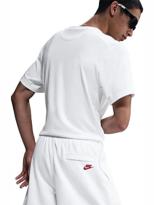 Nike Flow Men's Shorts Dri-Fit White Red Nike Flow Men's Shorts Dri-Fit White Red